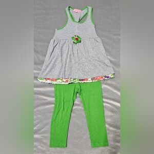 Pink Tangerine 2 piece outfit Girls Size 5
